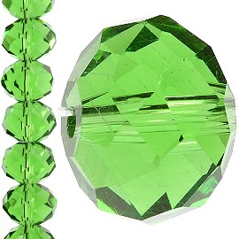 70pc 12mm Crystal Bead Spacer Green JF1248