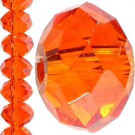 95pcs 4mm Crystal Bead Spacer Orange JF1261